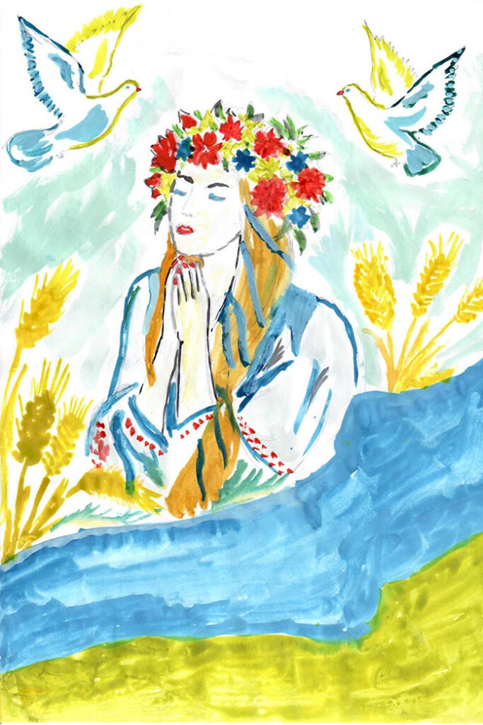 Красива жінка і в молитві