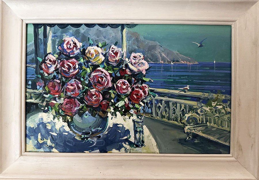 Троянди на терасі. Південний берег