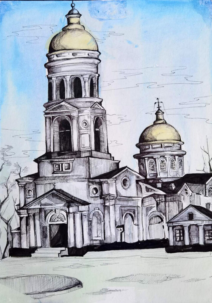 "Церква в м. Ізюм" (Поліна Кукуруза)