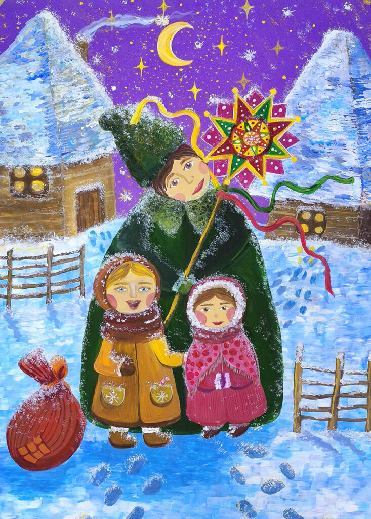 "Колядники перед Різдвом" (Дарія Дорошенко)