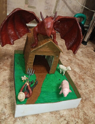 "Нічний напад дракона" (Ярослав Дейнека)