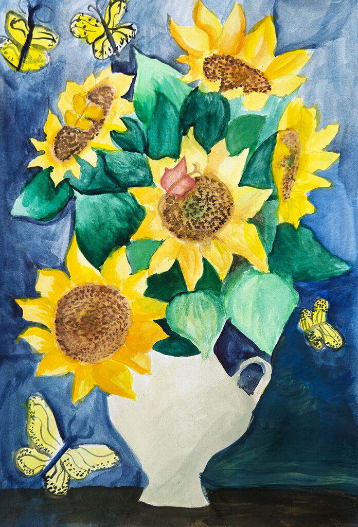 The Dance of Sunflowers and Butterflies